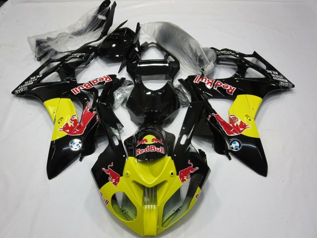 Aftermarket 2009-2018 Yellow Black Red Bull BMW S1000RR Motorcycle Fairing