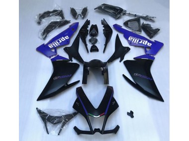 Aftermarket 2010-2015 Matte Black & Blue Aprilia RSV4 1000 Motorcycle Fairing