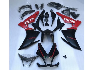 Aftermarket 2010-2015 Matte Black & Red Aprilia RSV4 1000 Motorcycle Fairing