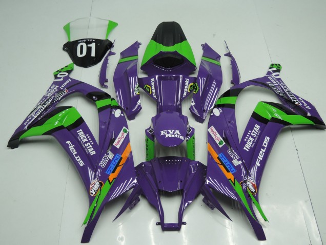 Aftermarket 2011-2015 OEM Style Purple Kawasaki ZX10R Motorcycle Fairing Aftermarket 2011-2015 OEM Style Purple Kawasaki ZX10R Motorcycle Fairing