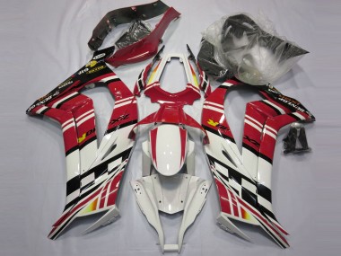 Aftermarket 2011-2015 Red Black and White Kawasaki ZX10R Motorcycle Fairing
