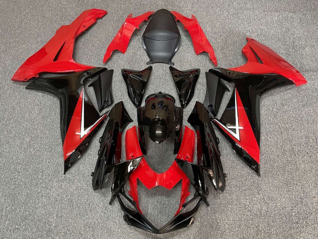 Aftermarket 2011-2020 Deep Red and Gloss Black Suzuki GSXR 600-750 Motorcycle Fairing Aftermarket 2011-2020 Deep Red and Gloss Black Suzuki GSXR 600-750 Motorcycle Fairing