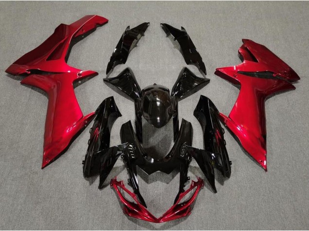 Aftermarket 2011-2020 Gloss Black and Lava Red Suzuki GSXR 600-750 Motorcycle Fairing Aftermarket 2011-2020 Gloss Black and Lava Red Suzuki GSXR 600-750 Motorcycle Fairing