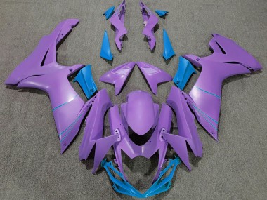 Aftermarket 2011-2020 Matte Purple & Blue Suzuki GSXR 600-750 Motorcycle Fairing