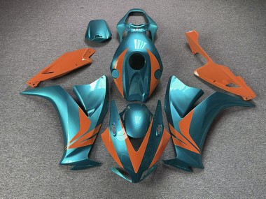 Aftermarket 2012-2016 Gloss Cyan and Orange Honda CBR1000RR Motorcycle Fairing