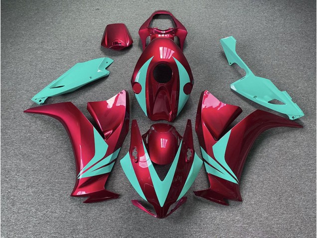 Aftermarket 2012-2016 Gloss Red and Teal Honda CBR1000RR Motorcycle Fairing Aftermarket 2012-2016 Gloss Red and Teal Honda CBR1000RR Motorcycle Fairing