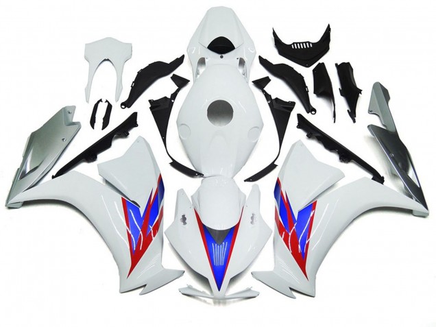 Aftermarket 2012-2016 Gloss White and Silver Honda CBR1000RR Motorcycle Fairing Aftermarket 2012-2016 Gloss White and Silver Honda CBR1000RR Motorcycle Fairing