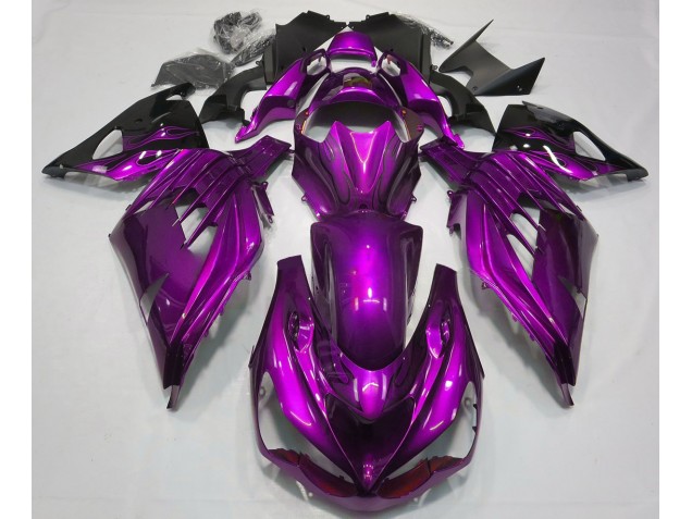 Aftermarket 2012-2019 Mood Purple Gloss Kawasaki ZX14R Motorcycle Fairing Aftermarket 2012-2019 Mood Purple Gloss Kawasaki ZX14R Motorcycle Fairing