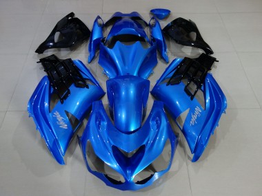 Aftermarket 2012-2019 Vibrant Blue & Gloss Black Kawasaki ZX14R Motorcycle Fairing