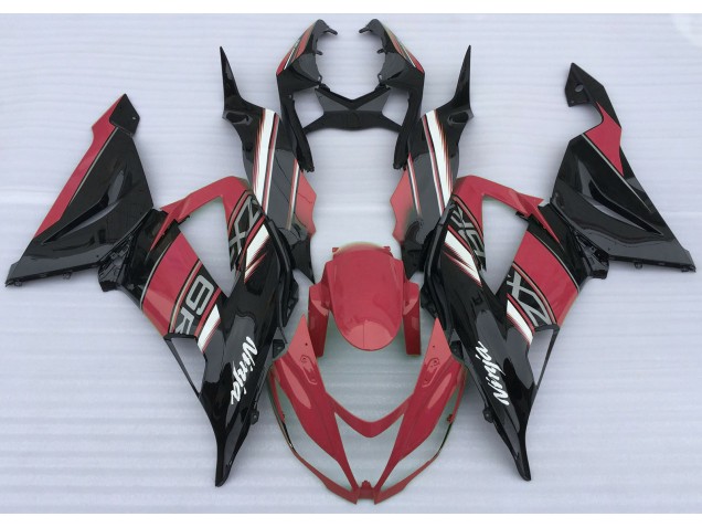 Aftermarket 2013-2018 Gloss Red and Black Kawasaki ZX6R Motorcycle Fairing Aftermarket 2013-2018 Gloss Red and Black Kawasaki ZX6R Motorcycle Fairing