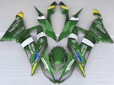 Aftermarket 2013-2018 Green Style Kawasaki ZX6R Motorcycle Fairing