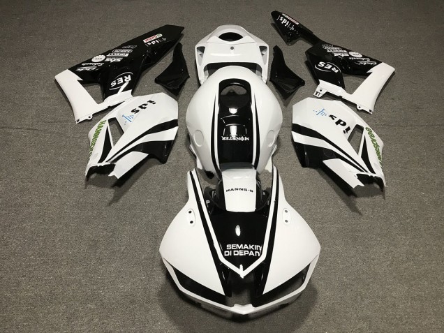 Aftermarket 2013-2020 Black and White Design Honda CBR600RR Motorcycle Fairing Aftermarket 2013-2020 Black and White Design Honda CBR600RR Motorcycle Fairing