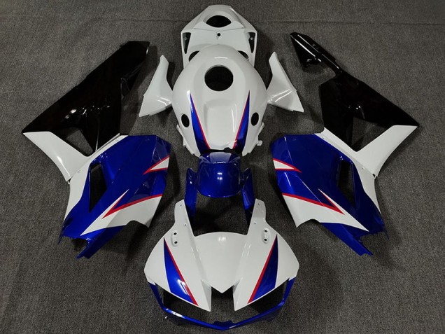 Aftermarket 2013-2020 Gloss White and Deep Blue Honda CBR600RR Motorcycle Fairing Aftermarket 2013-2020 Gloss White and Deep Blue Honda CBR600RR Motorcycle Fairing