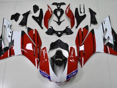 Aftermarket 2015-2017 Red and White Ducati 959 1299 Motorcycle Fairing