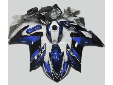 Aftermarket 2015-2018 Blue and Gloss Black Yamaha R3 Motorcycle Fairing