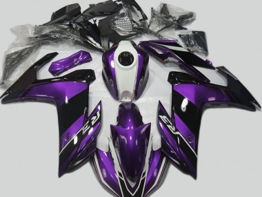Aftermarket 2015-2018 Purple and Gloss Black Yamaha R3 Motorcycle Fairing