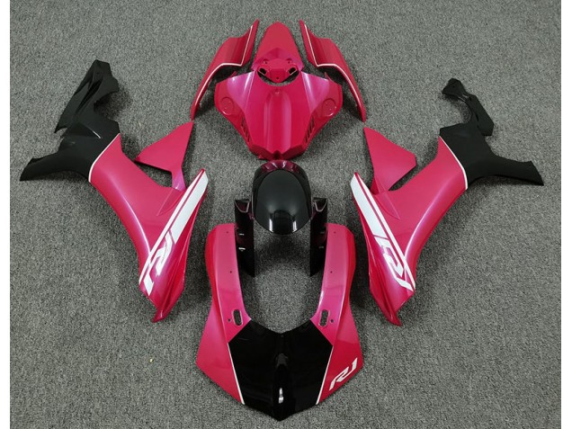 Aftermarket 2015-2019 Hot Pink and Black Yamaha R1 Motorcycle Fairing Aftermarket 2015-2019 Hot Pink and Black Yamaha R1 Motorcycle Fairing