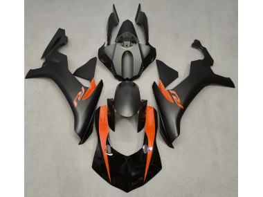 Aftermarket 2015-2019 Matte Black & Orange Yamaha R1 Motorcycle Fairing