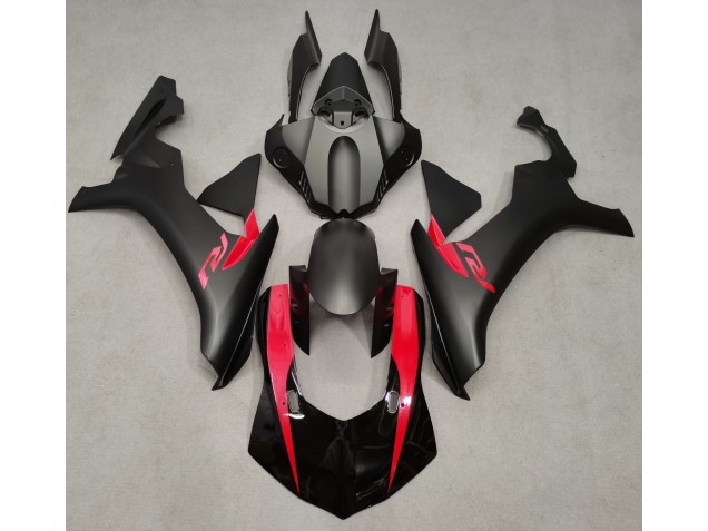 Aftermarket 2015-2019 Matte Black & Pearl Red Yamaha R1 Motorcycle Fairing Aftermarket 2015-2019 Matte Black & Pearl Red Yamaha R1 Motorcycle Fairing