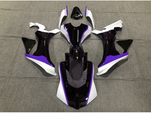 Aftermarket 2015-2019 Purple Black and White Yamaha R1 Motorcycle Fairing