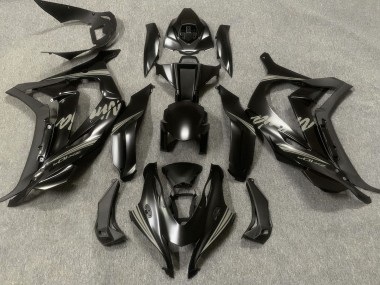 Aftermarket 2016-2019 Satin Black & Grey Kawasaki ZX10R Motorcycle Fairing