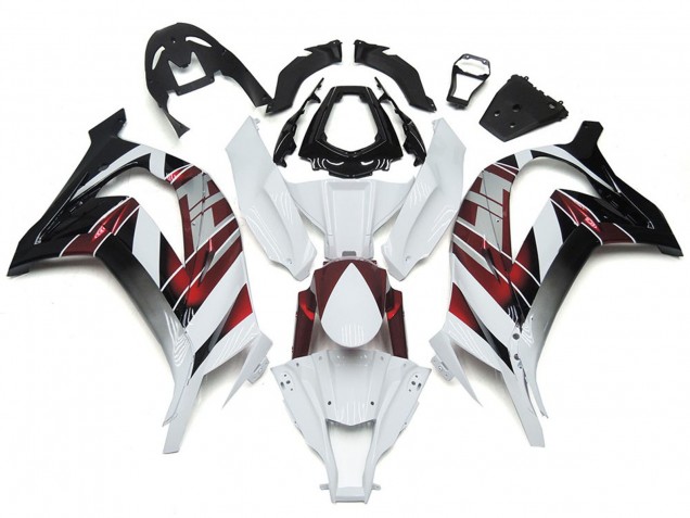 Aftermarket 2016-2019 White and Silver Kawasaki ZX10R Motorcycle Fairing Aftermarket 2016-2019 White and Silver Kawasaki ZX10R Motorcycle Fairing