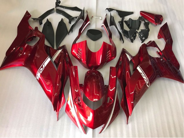 Aftermarket 2017-2019 Candy Apple Red Yamaha R6 Motorcycle Fairing