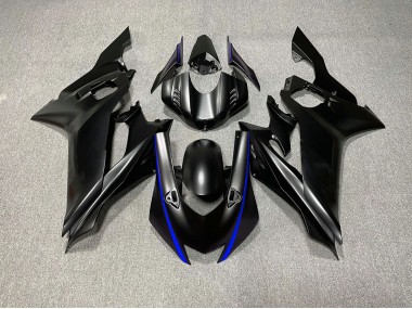 Aftermarket 2017-2019 Matte Black & Blue Accents Yamaha R6 Motorcycle Fairing