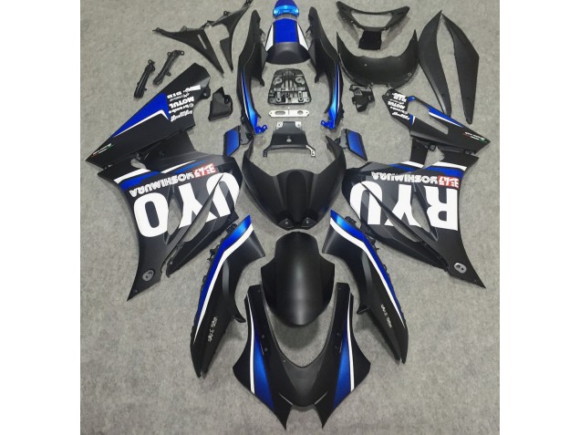 Aftermarket 2017-2019 Matte Black & Blue Suzuki GSXR 1000 Motorcycle Fairing Aftermarket 2017-2019 Matte Black & Blue Suzuki GSXR 1000 Motorcycle Fairing