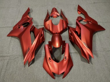 Aftermarket 2017-2019 Matte Red Yamaha R6 Motorcycle Fairing