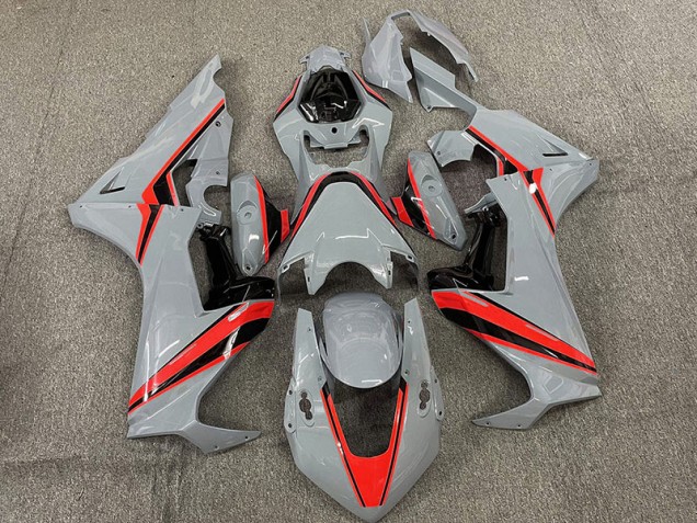 Aftermarket 2017-2019 Nardo with Red Stripes Honda CBR1000RR Motorcycle Fairing Aftermarket 2017-2019 Nardo with Red Stripes Honda CBR1000RR Motorcycle Fairing