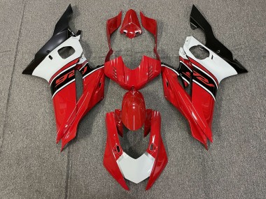 Aftermarket 2017-2019 Red White and Black Yamaha R6 Motorcycle Fairing