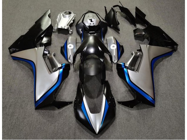 Aftermarket 2017-2019 Silver and Black & Blue Honda CBR1000RR Motorcycle Fairing Aftermarket 2017-2019 Silver and Black & Blue Honda CBR1000RR Motorcycle Fairing