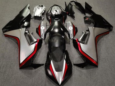 Aftermarket 2017-2019 Silver and Black & Red Honda CBR1000RR Motorcycle Fairing