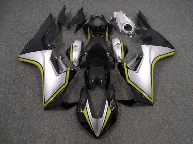 Aftermarket 2017-2019 Silver and Black & Yellow Honda CBR1000RR Motorcycle Fairing